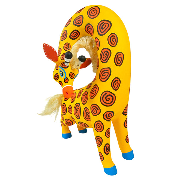 Luis Pablo: Giraffe Oaxaca Woodcarving