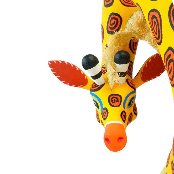 Luis Pablo: Giraffe Oaxaca Woodcarving