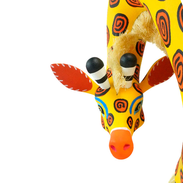 Luis Pablo: Giraffe Oaxaca Woodcarving