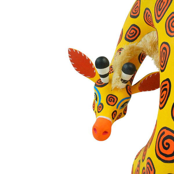 Luis Pablo: Giraffe Oaxaca Woodcarving