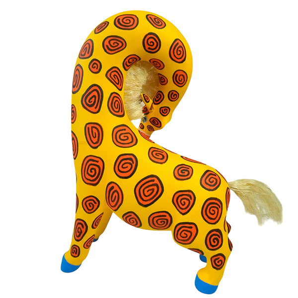 Luis Pablo: Giraffe Oaxaca Woodcarving