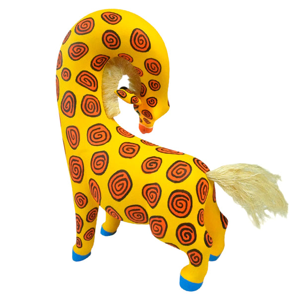 Luis Pablo: Giraffe Oaxaca Woodcarving