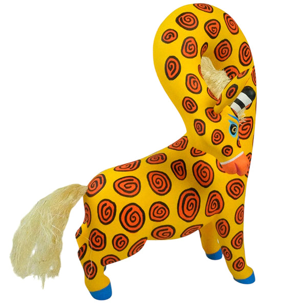 Luis Pablo: Giraffe Oaxaca Woodcarving