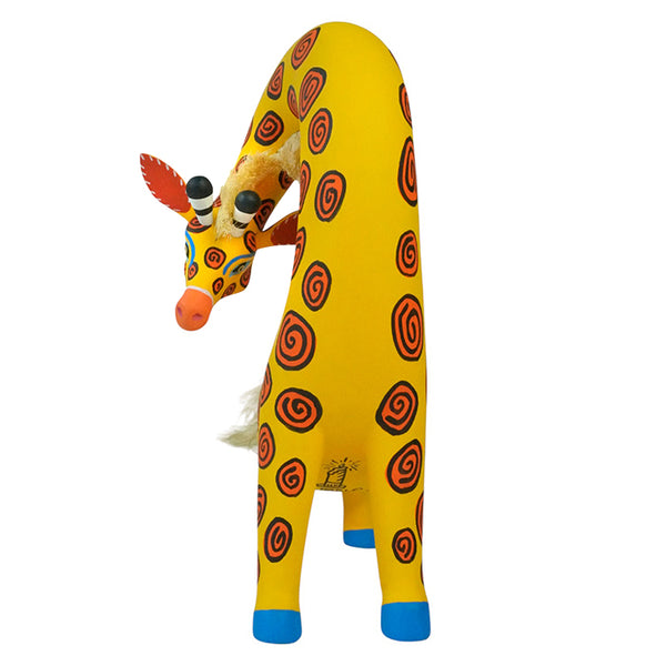 Luis Pablo: Giraffe Oaxaca Woodcarving