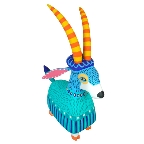 Oaxacan woodcarving of a goat