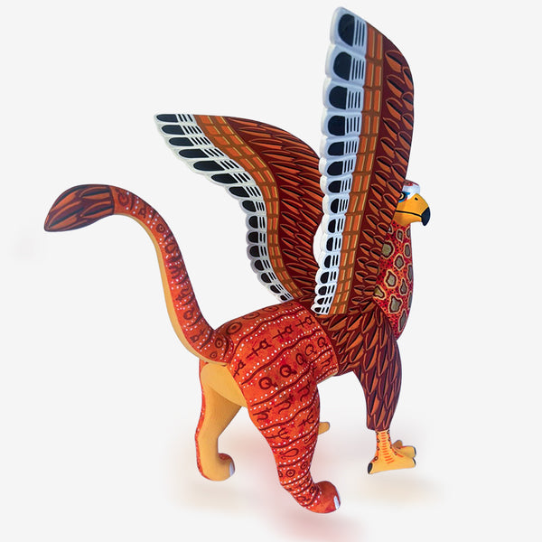 Luis Pablo: Mythical Griffin Woodcarving