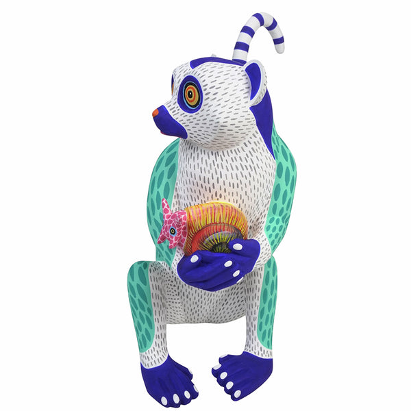 Luis Pablo: Lemur and Snail Woodcarving
