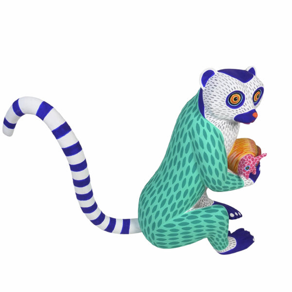 Luis Pablo: Lemur and Snail Woodcarving