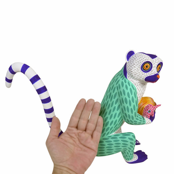 Luis Pablo: Lemur and Snail Woodcarving