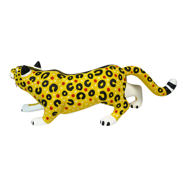 Luis Pablo: Leaping Leopard Woodcarving