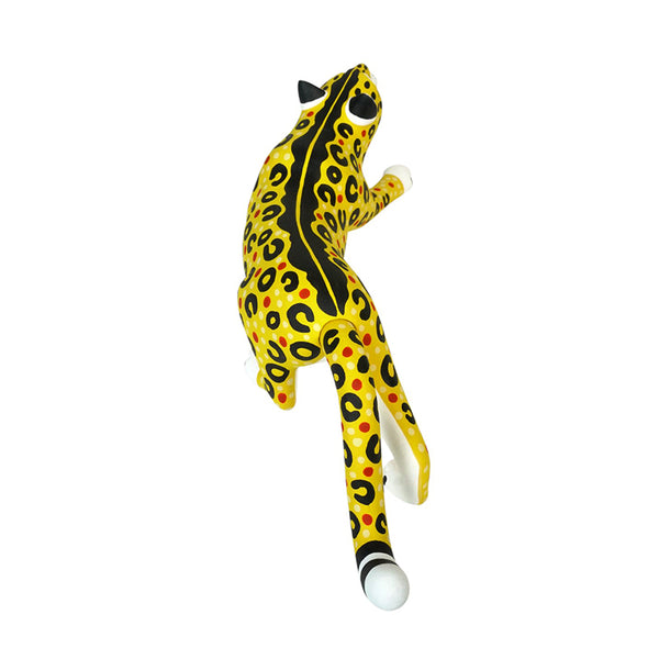 Luis Pablo: Leaping Leopard Woodcarving