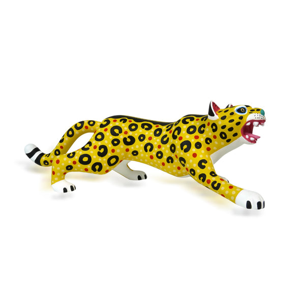 Luis Pablo: Leaping Leopard Woodcarving