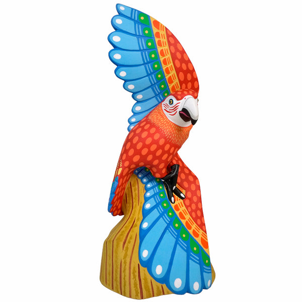 Luis Pablo: Alebrije Macaw Woodcarving