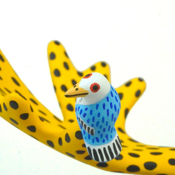 Luis Pablo: Moose with Birds Woodcarving