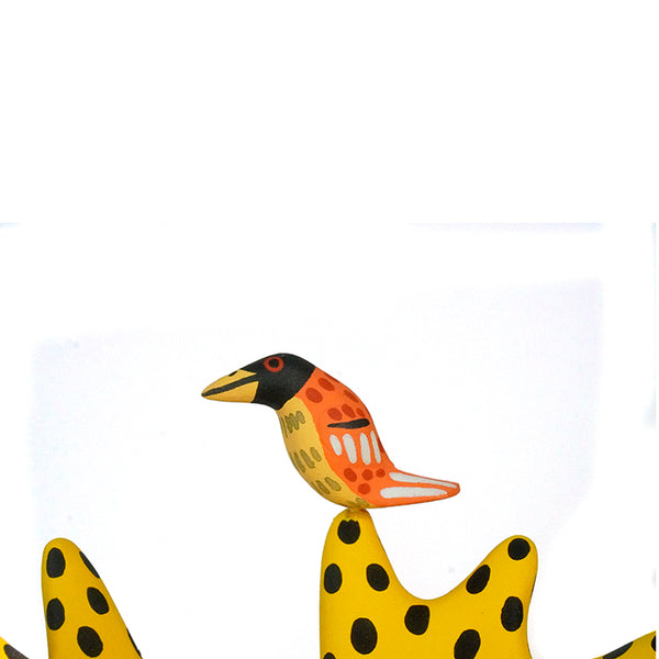 Luis Pablo: Moose with Birds Woodcarving