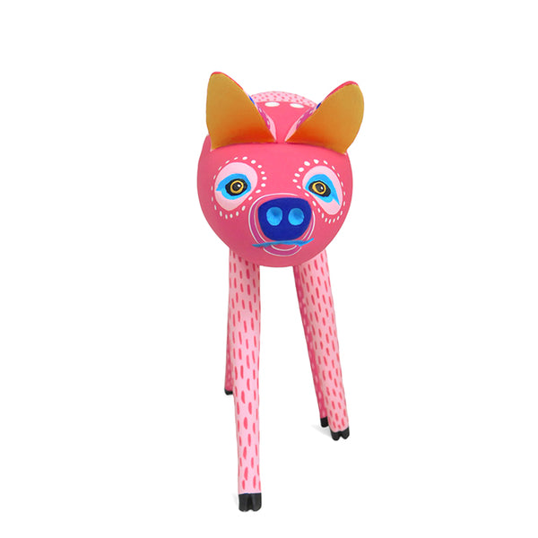 Luis Pablo: Elegant Pig Woodcarving