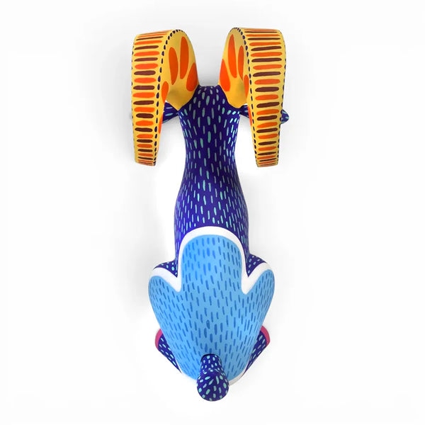 Luis Pablo: Confident Ram Woodcarving