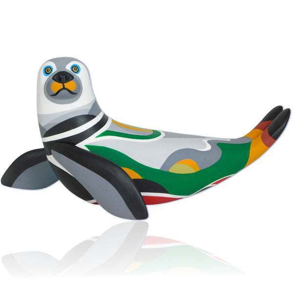 Luis Pablo: Modern Art Seal Woodcarving