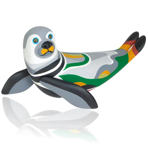 Luis Pablo: Modern Art Seal Woodcarving