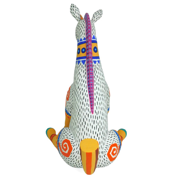 Luis Pablo: Sitting Unicorn Woodcarving