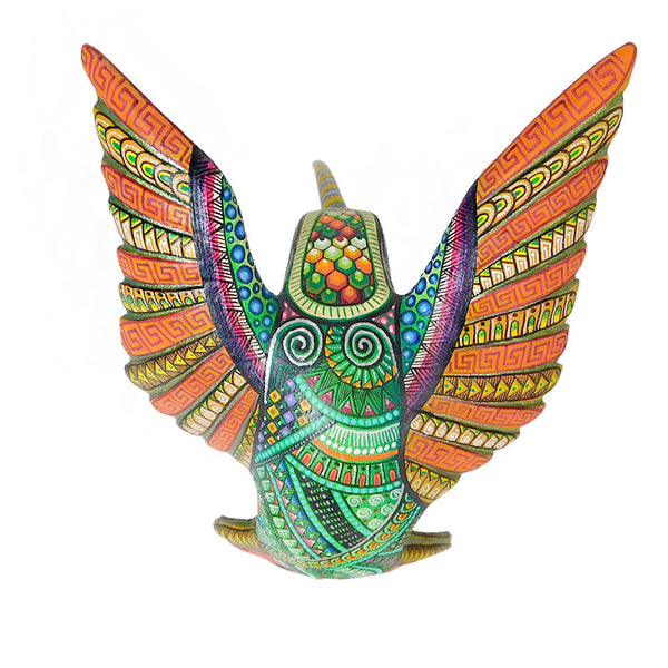 Manuel Cruz: Marvelous Spatuletail Hummingbird Woodcarving