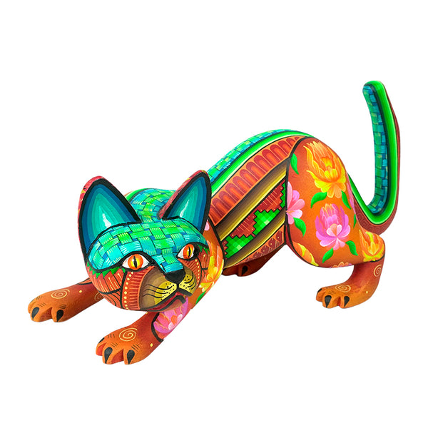 Maria Fuentes:Tehuana Flower Cat
