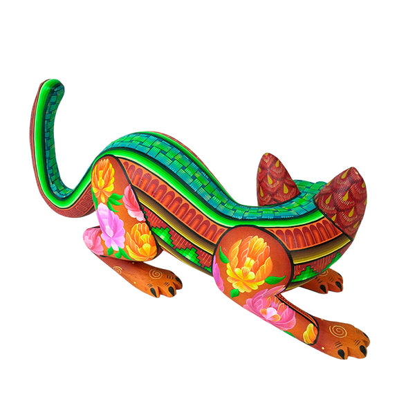 Maria Fuentes:Tehuana Flower Cat