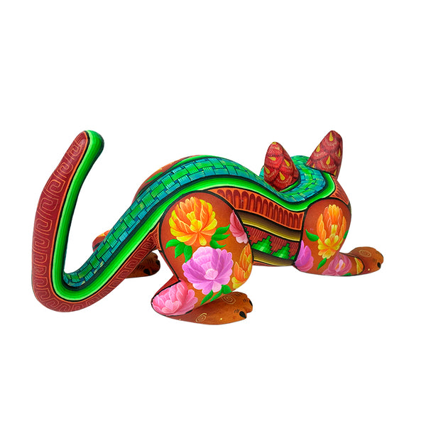 Maria Fuentes:Tehuana Flower Cat
