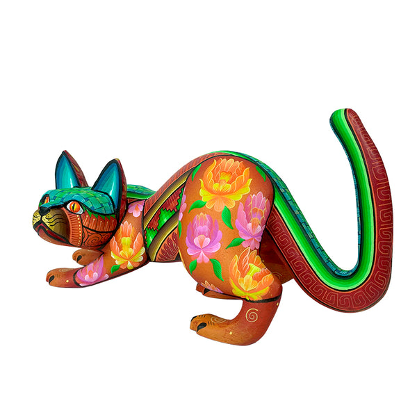 Maria Fuentes:Tehuana Flower Cat