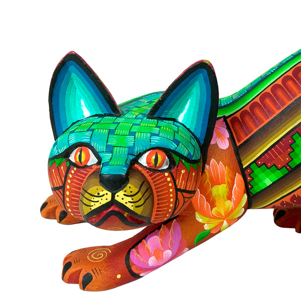 Maria Fuentes:Tehuana Flower Cat