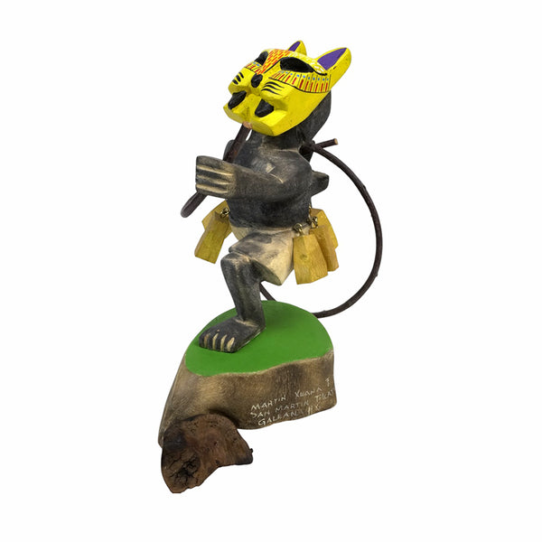 Martin Xuana: Carnival Jaguar Dancer Woodcarving