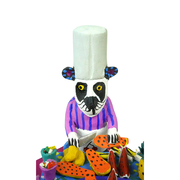Maximino Santiago: Panda Restaurant Alebrije Scene