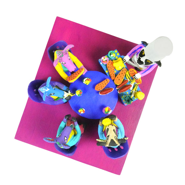 Maximino Santiago: Panda Restaurant Alebrije Scene