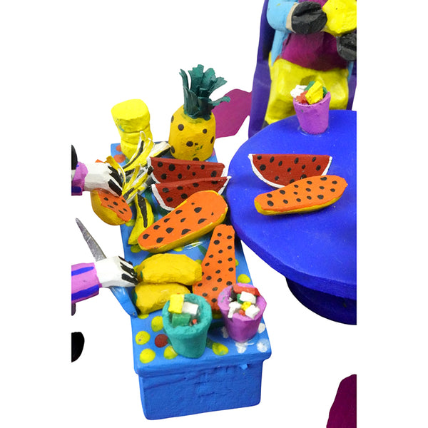 Maximino Santiago: Panda Restaurant Alebrije Scene