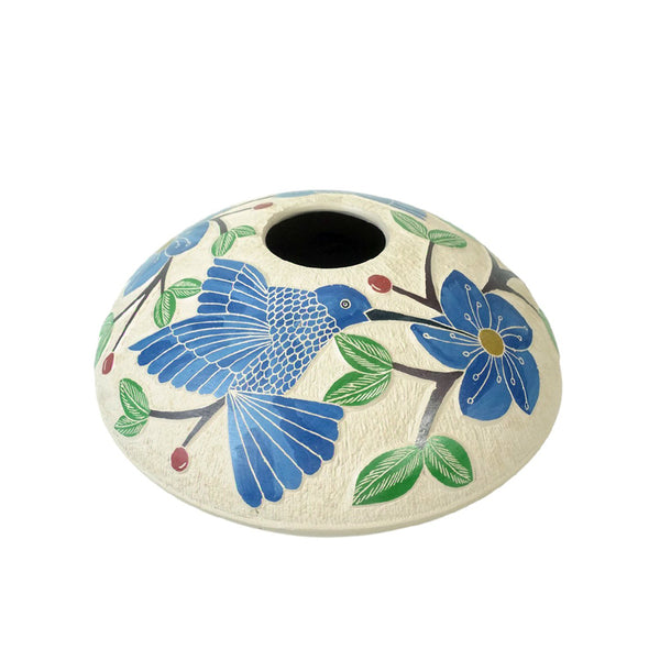 Melissa Tena: Hummingbirds Seed Pot Pottery