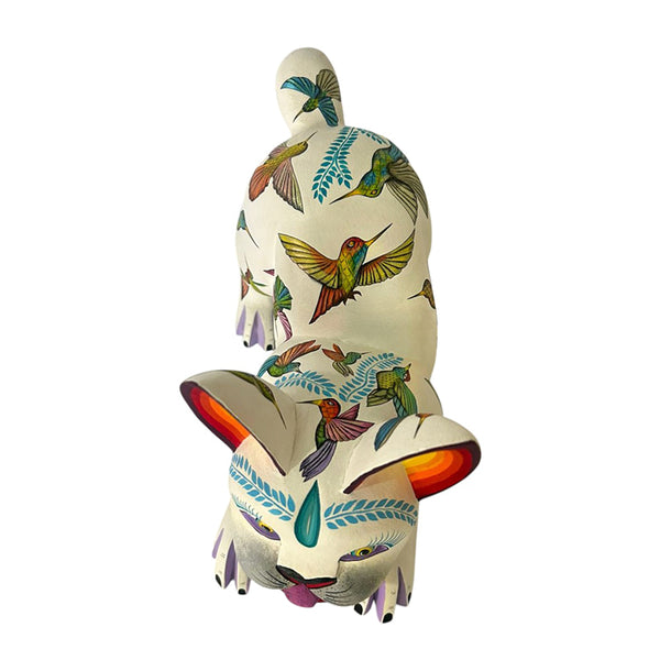 Michelle Fuentes: Guardian of the Hummingbirds Dog Woodcarving