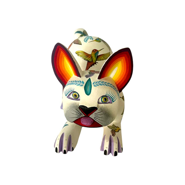 Michelle Fuentes: Guardian of the Hummingbirds Dog Woodcarving