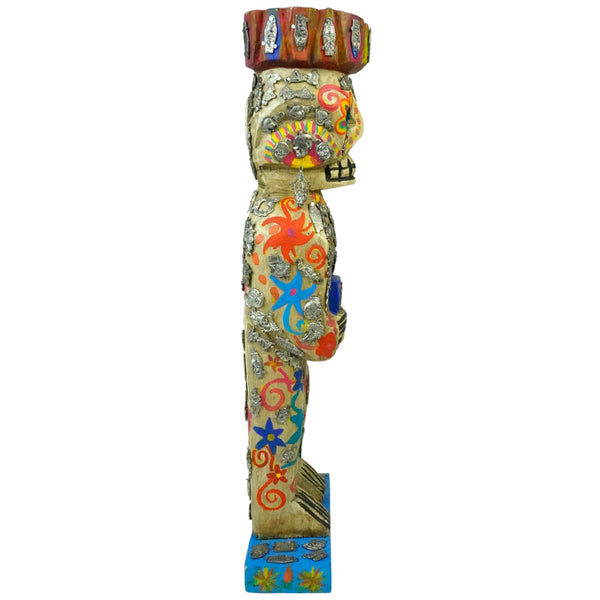 Day of the Dead: Totem Skeleton Sculpture