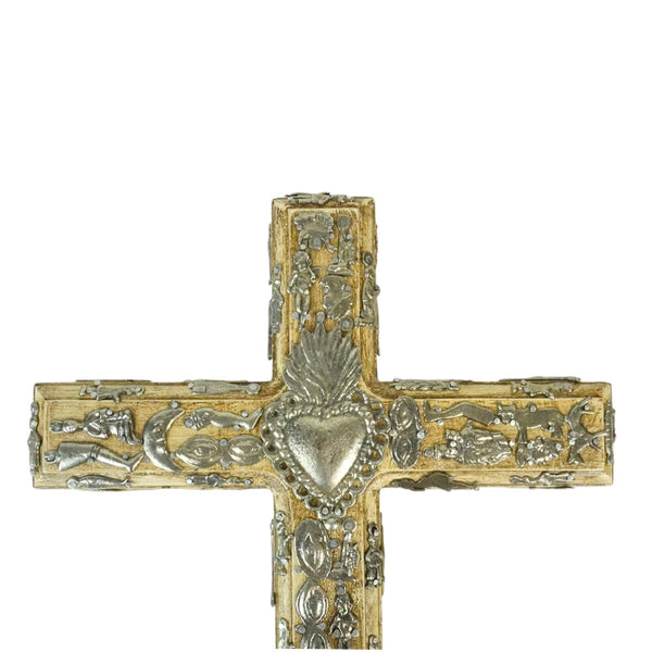Milagros: Sacred Heart Wall Cross