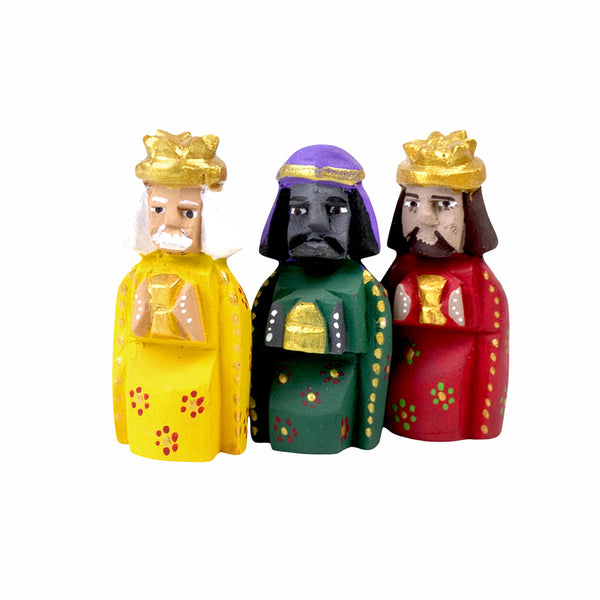 Justo Xuana: Nativity Creche Woodcarved