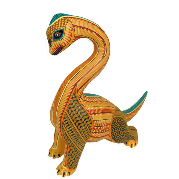 Dinosaur wood carving