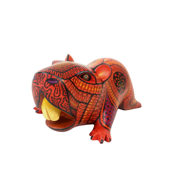 Nicolas Morales: Baby Capybara Woodcarving