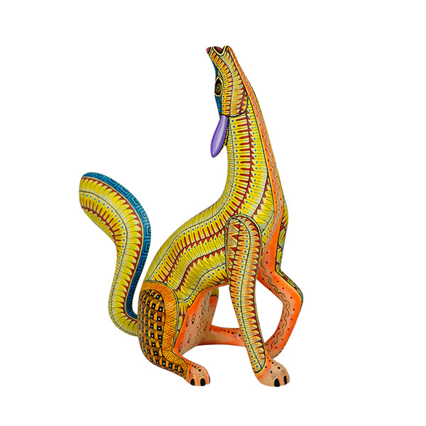 Alebrije howling coyote