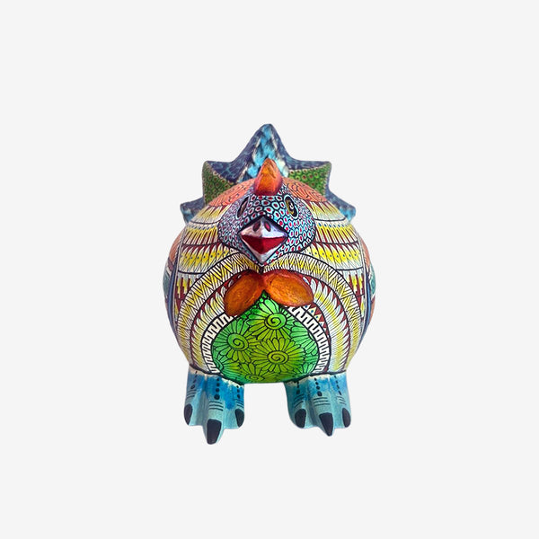 Nicolas Morales: Little Hen Woodcarving