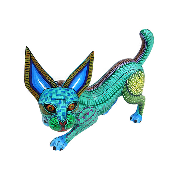 Nicolas Morales: Jade Lynx Woodcarving