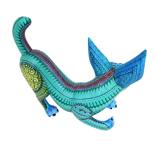 Nicolas Morales: Jade Lynx Woodcarving