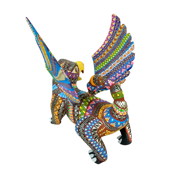Oaxaca woodcarved griffin