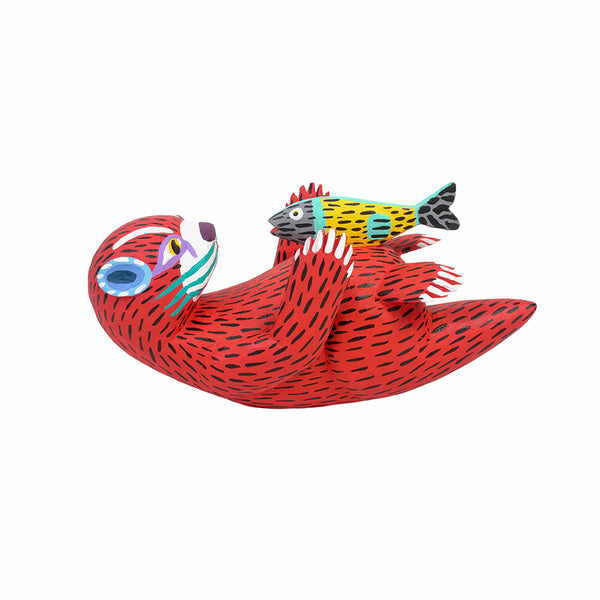Armando Jimenez: Alebrije Otter with Fish