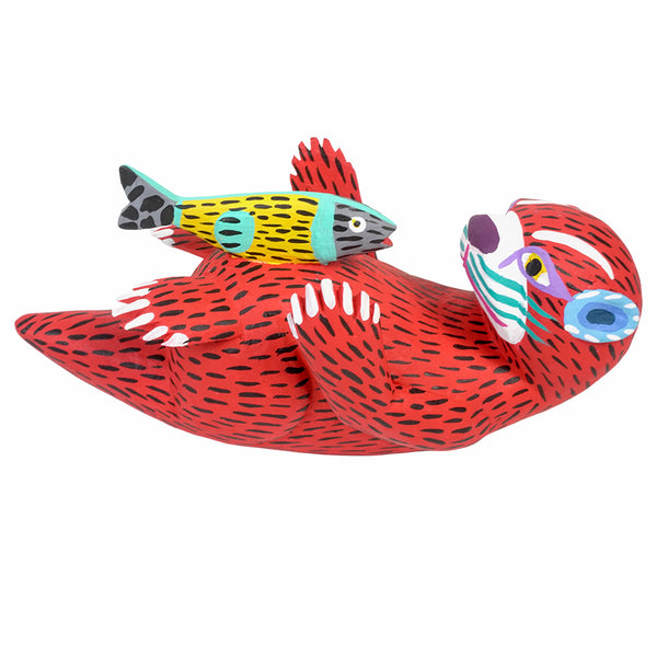Armando Jimenez: Alebrije Otter with Fish