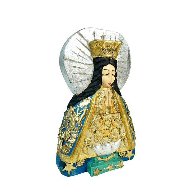 Milagros: Our Lady of Health Sculpture Woodcarved